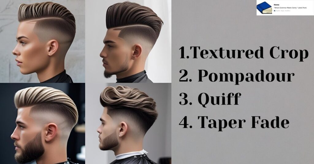 haircut names with pictures for male