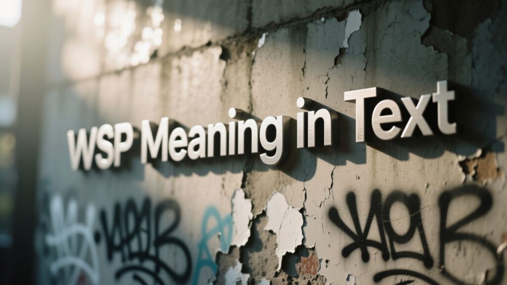 wsp meaning in text