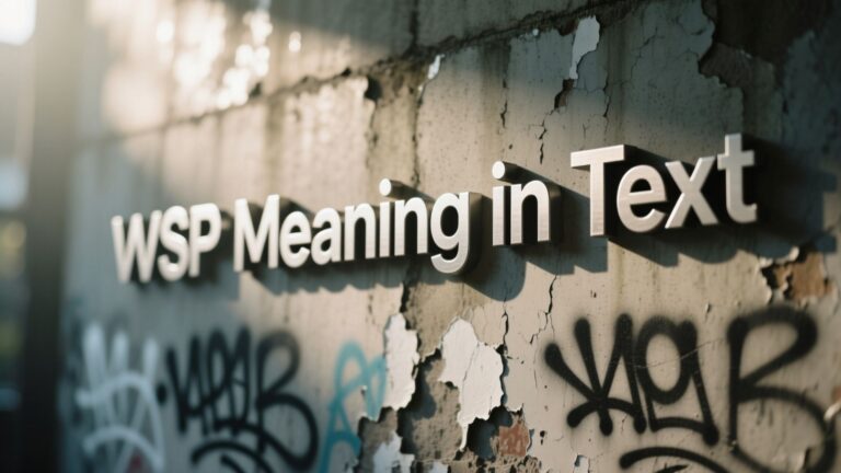 wsp meaning in text