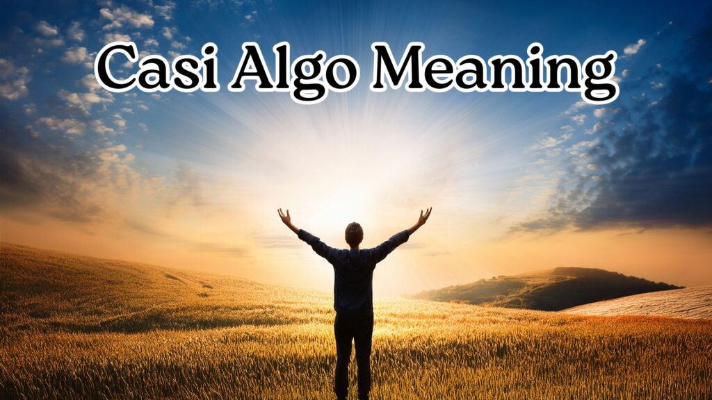 Casi Algo Meaning