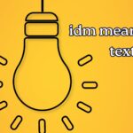 idm meaning in text