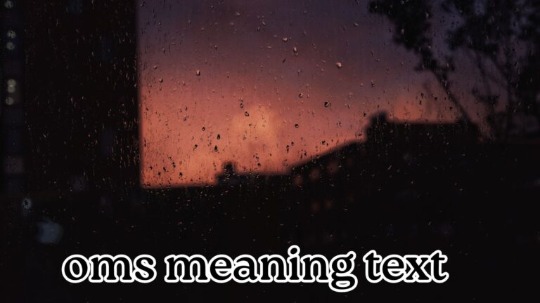 oms meaning text
