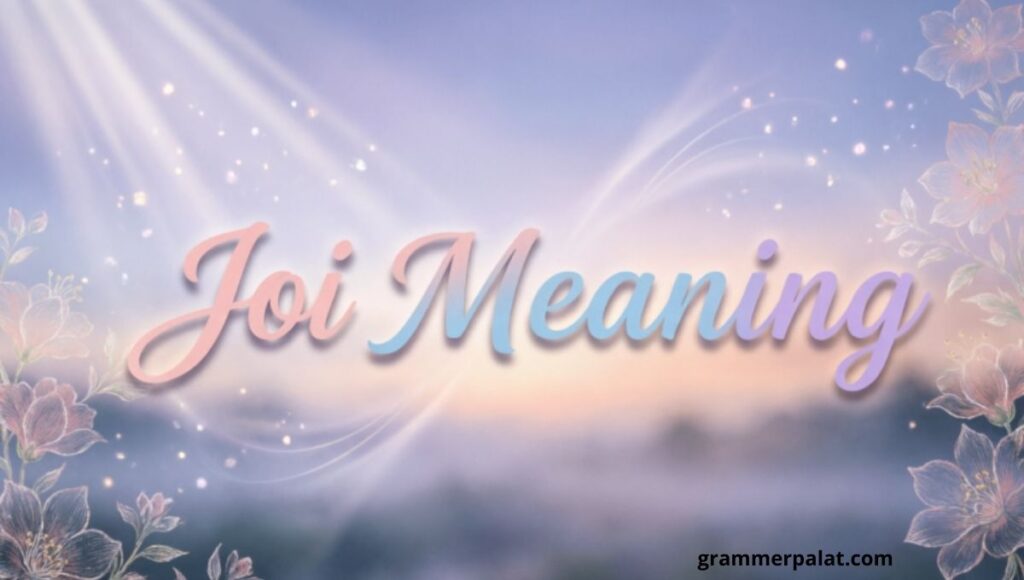 Joi Meaning