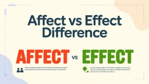 Affect vs Effect Difference