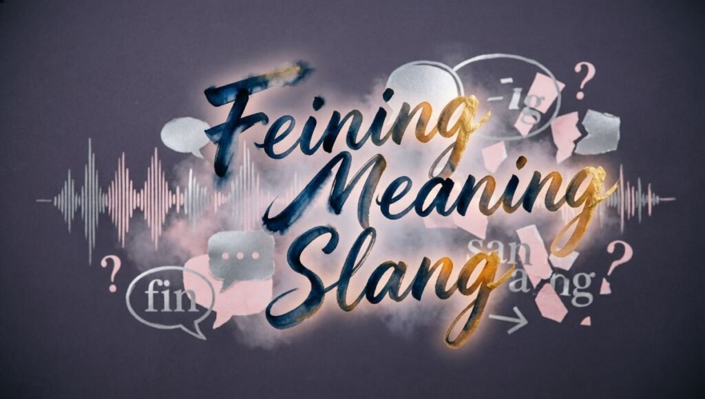 Feining Meaning Slang