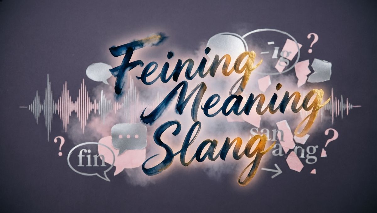 Feining Meaning Slang