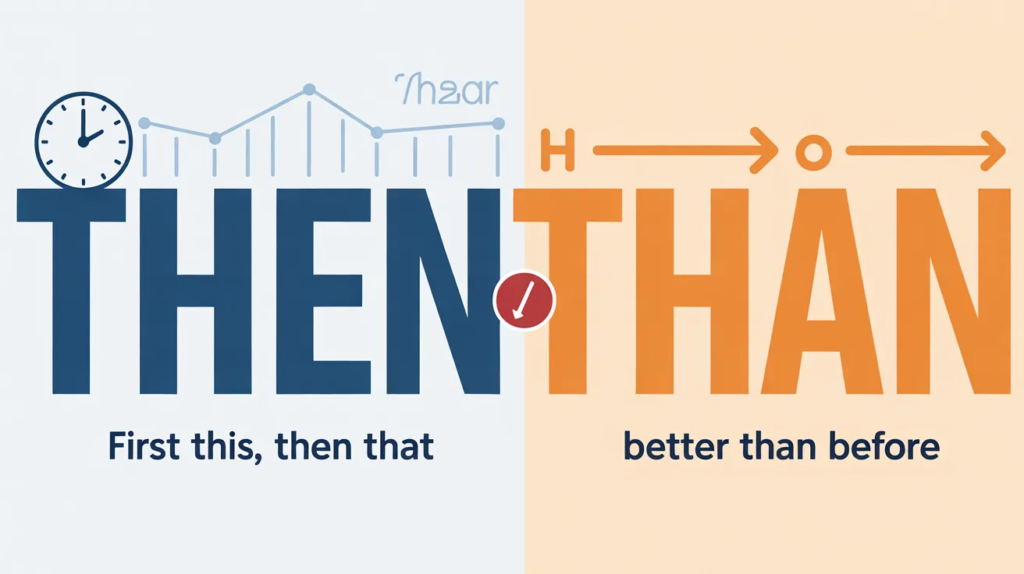 Then vs Than Difference Examples in Stories
