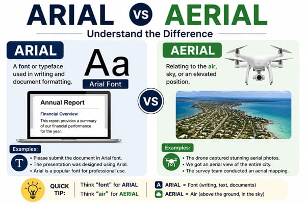 arial vs ariel