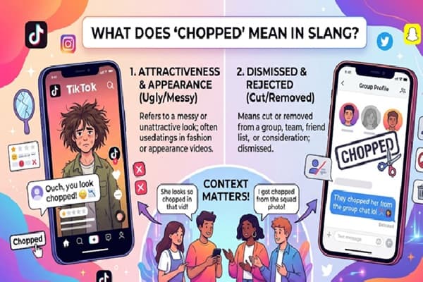 chopped meaning slang