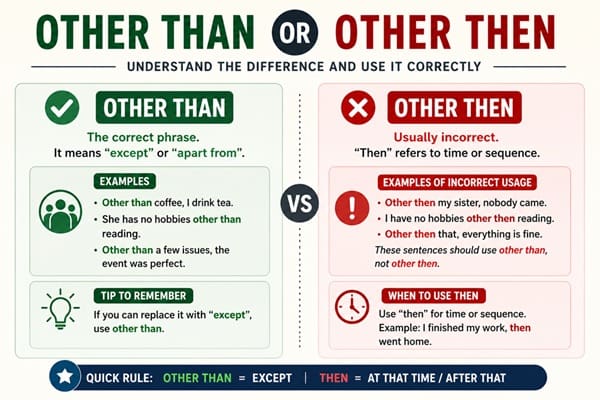 other than or other then
