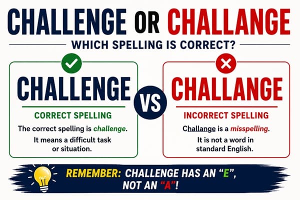 challenge or challange