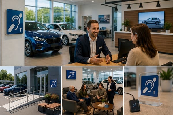 car dealership with hearing loop