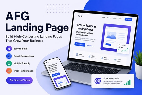 afg landing page